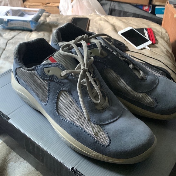 Prada suede sneakers will trade for size 44 - Picture 3 of 5